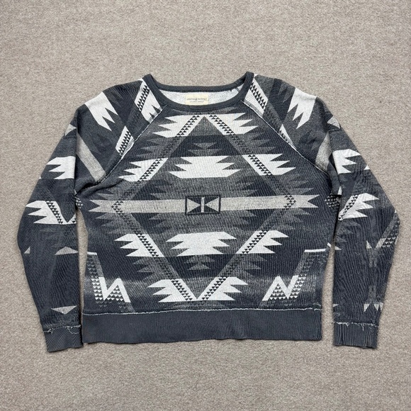 Denim & Supply Ralph Lauren Tops - Denim & Supply Ralph Lauren Womens Sweatshirt Gray Small S Pullover Aztec Lady